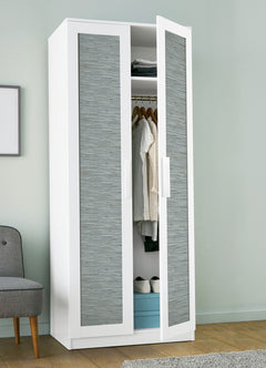 Grassweave P&S Wallpaper in a room setting