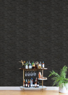 Grassweave Peel and Stick Wallpaper in a room setting