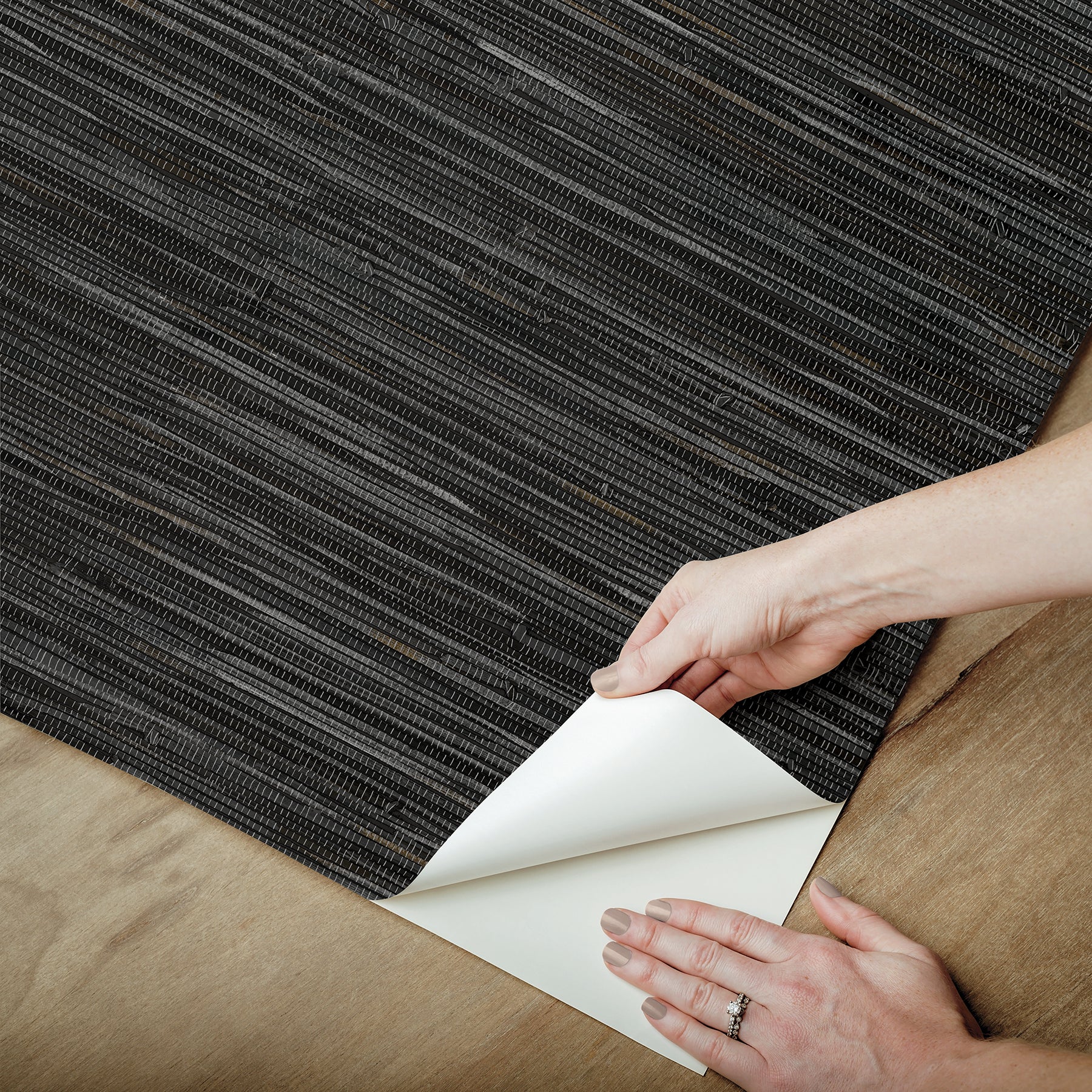 Grassweave Peel and Stick Wallpaper - how to peel