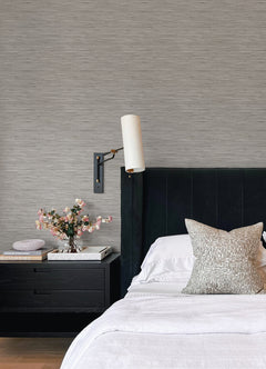 Grassweave P&S Wallpaper in a room setting