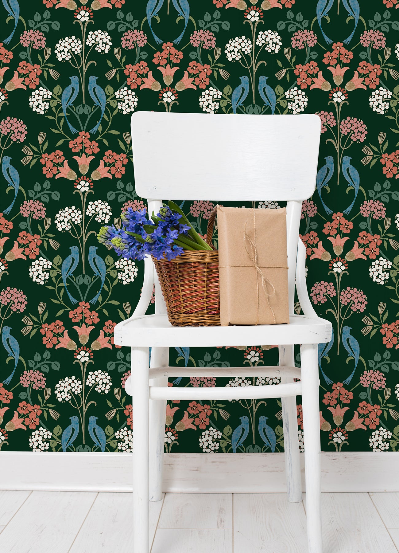Meadow Song Peel and Stick Wallpaper in a room setting