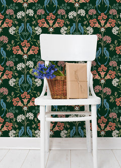 Meadow Song Peel and Stick Wallpaper in a room setting