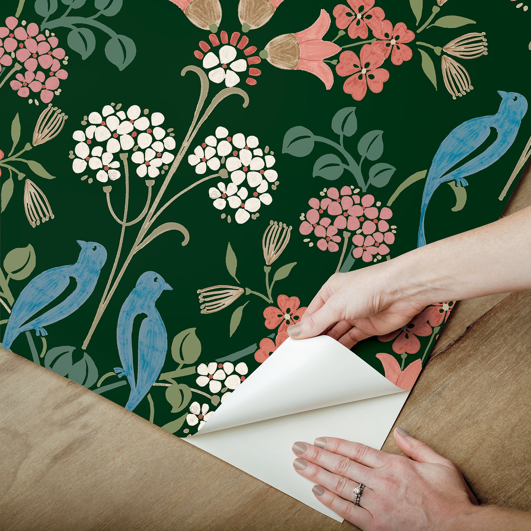 Meadow Song Peel and Stick Wallpaper - how to peel
