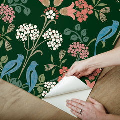 Meadow Song Peel and Stick Wallpaper - how to peel