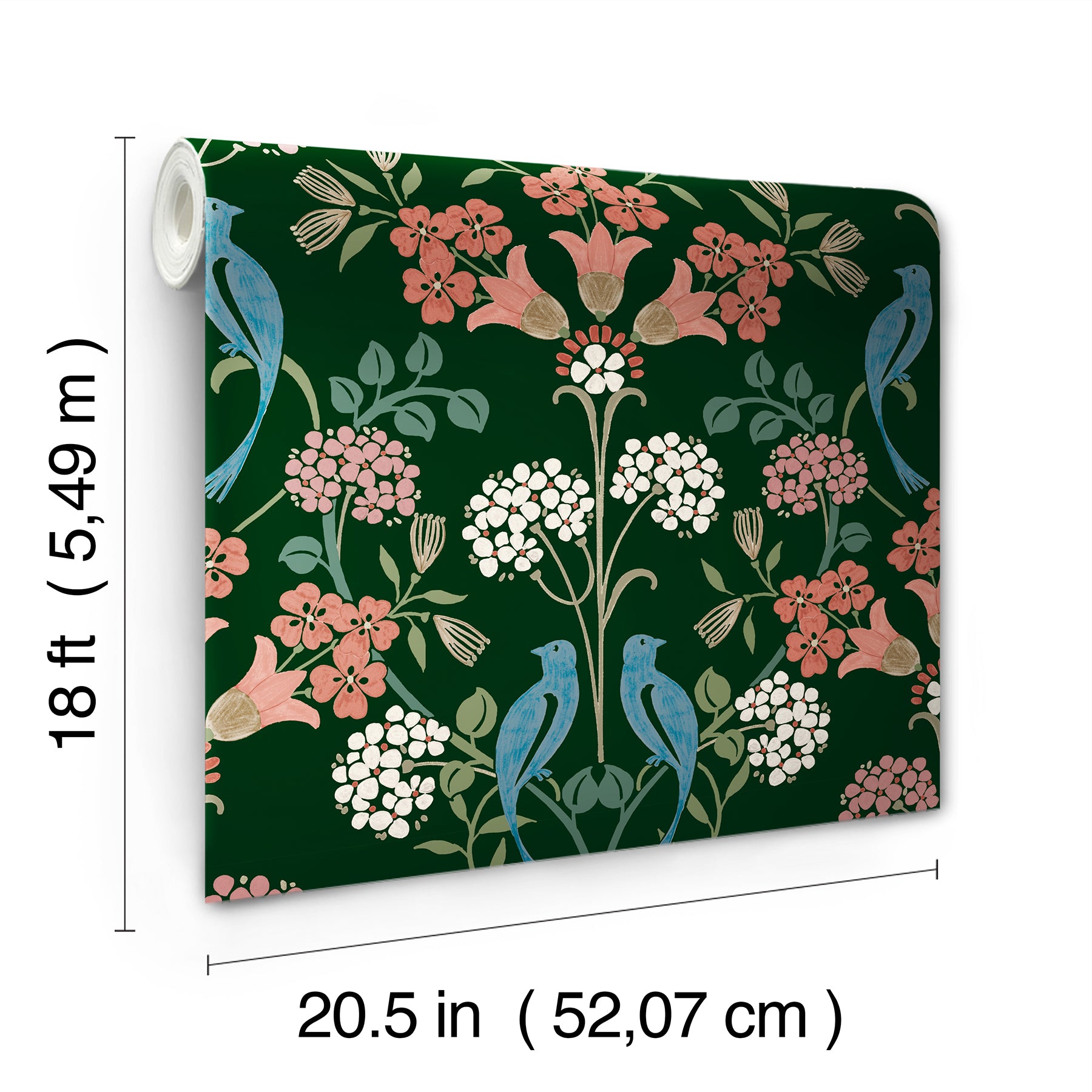 Meadow Song Peel and Stick Wallpaper - dimensions