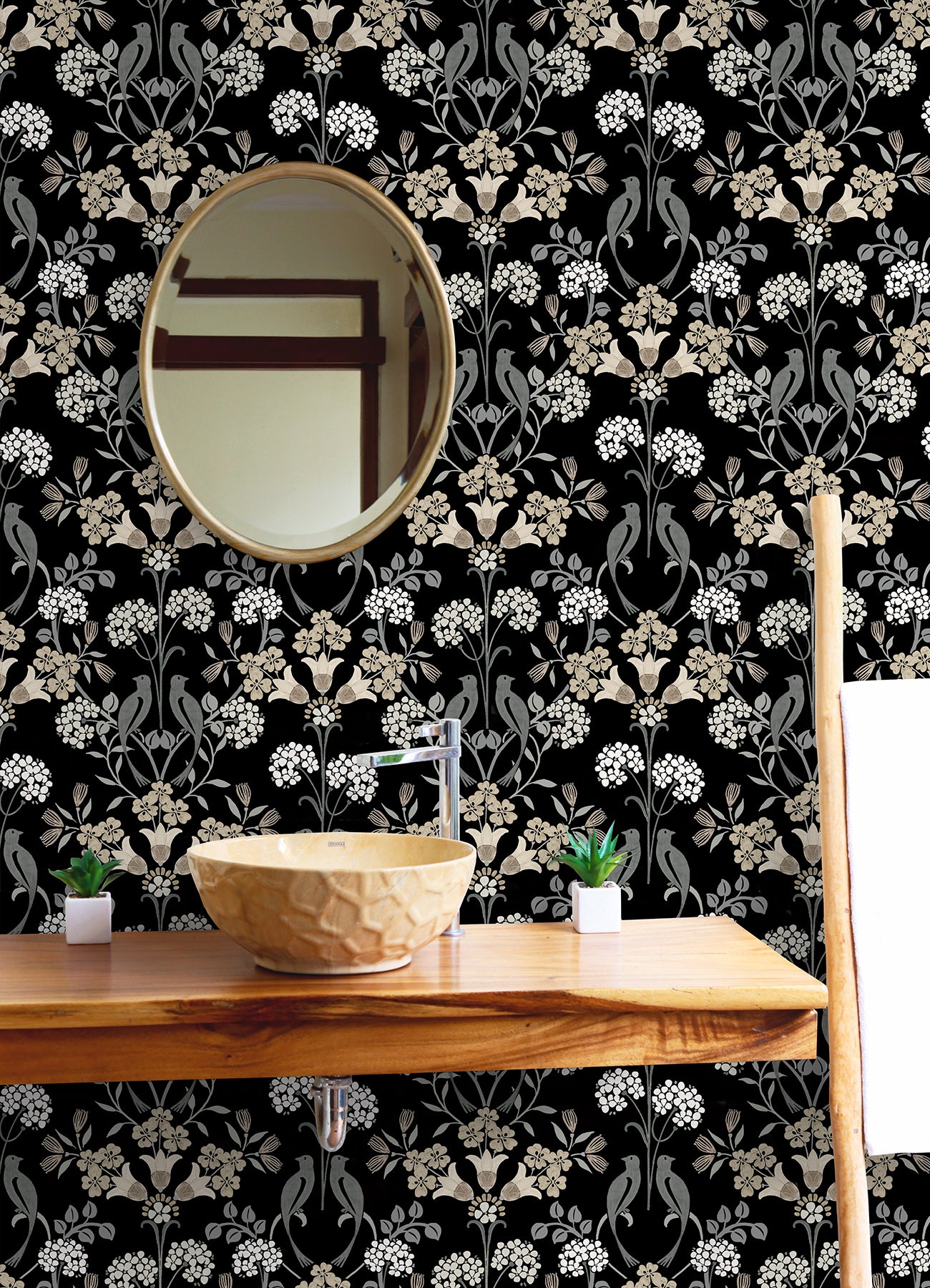 Meadow Song P&S Wallpaper in a room setting
