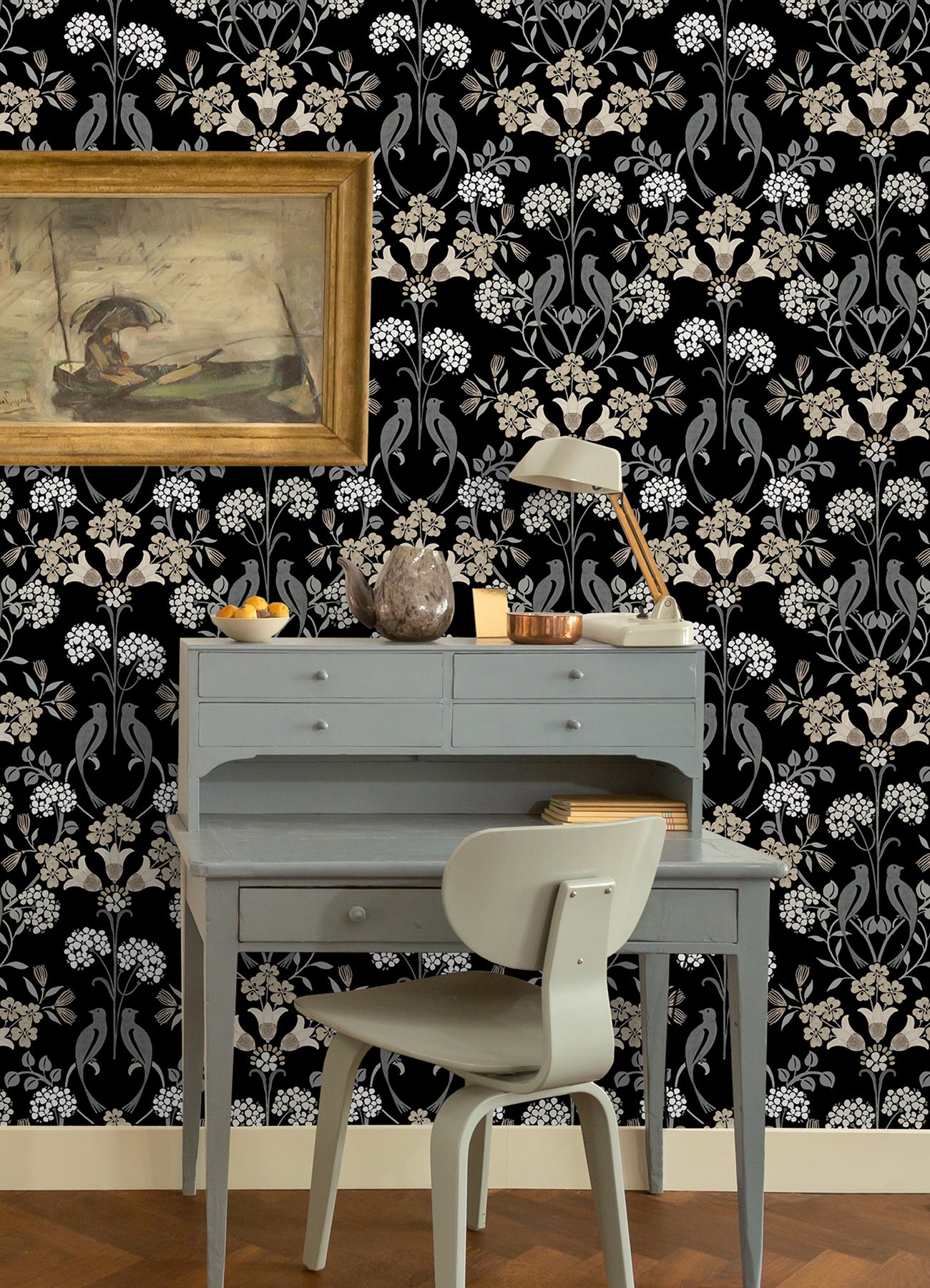 Meadow Song P&S Wallpaper in a room setting