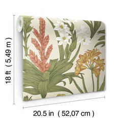 Blooming Villa Peel and Stick Wallpaper - dimensions