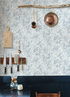 Terrace Vines Peel and Stick Wallpaper in a room setting