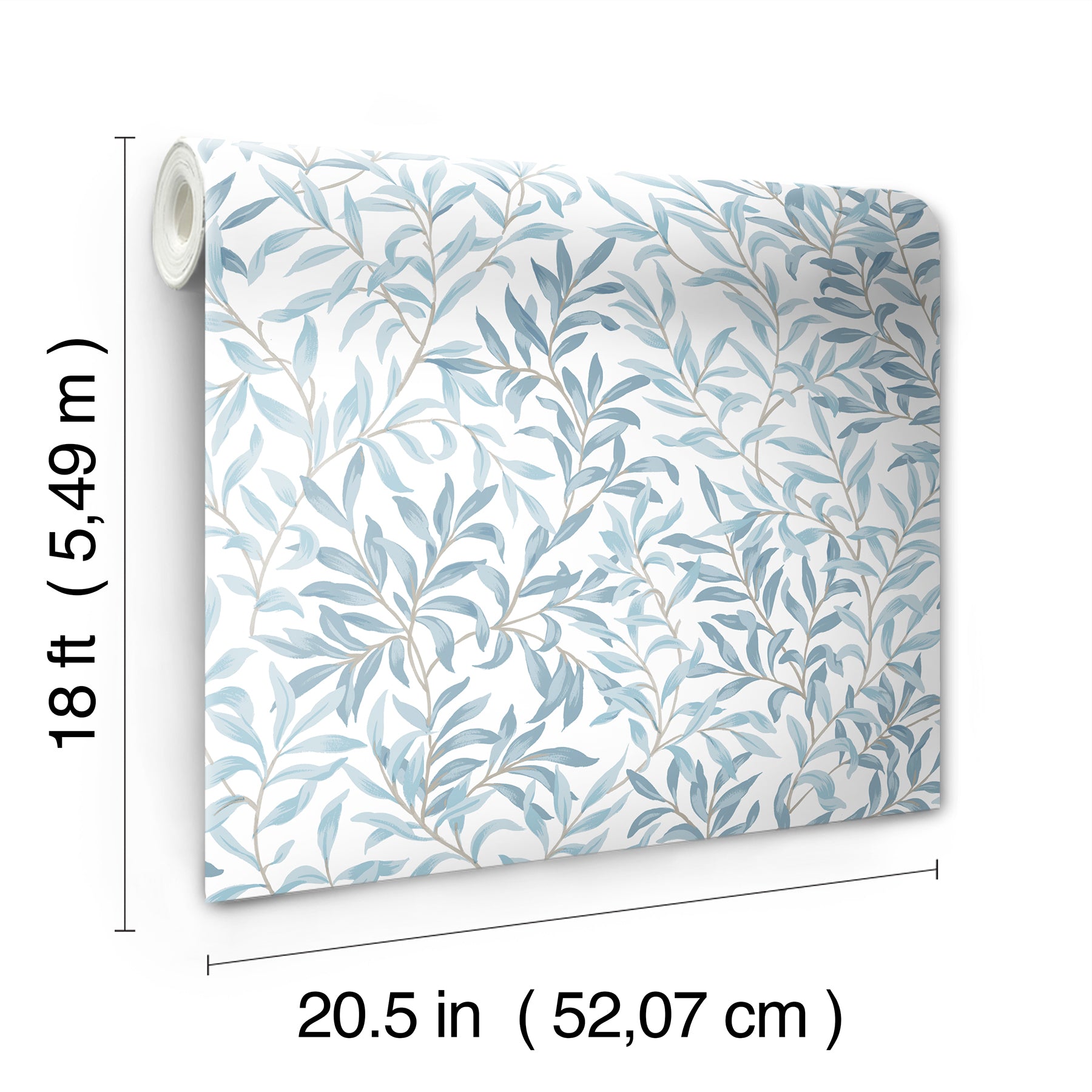 Terrace Vines Peel and Stick Wallpaper - dimensions