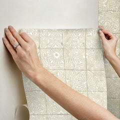 Provincial Tile Peel and Stick Wallpaper - how to stick