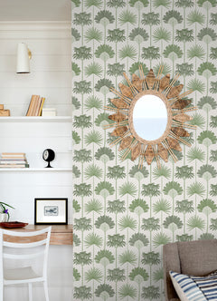 Kentia Peel and Stick Wallpaper in a room setting