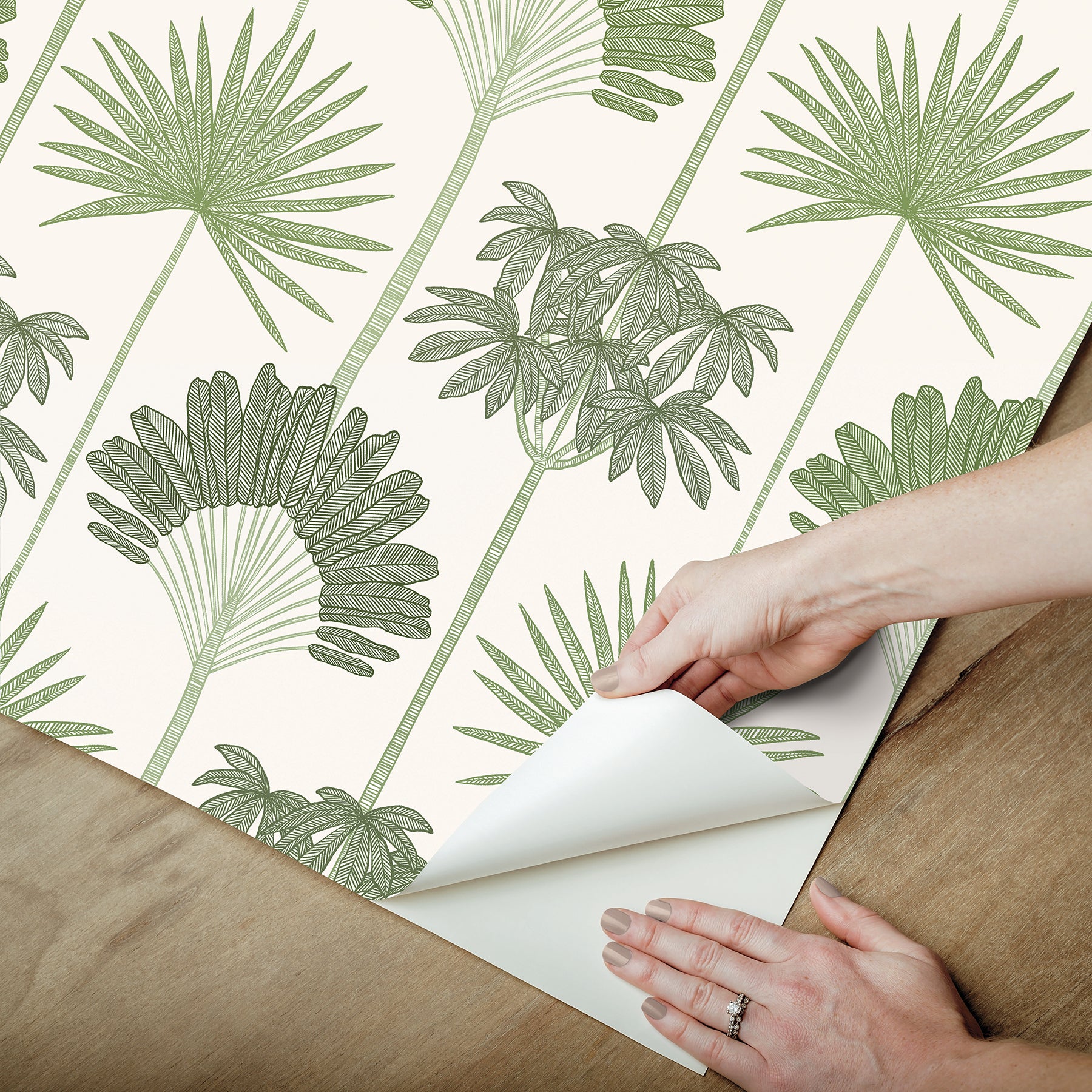 Kentia Peel and Stick Wallpaper - how to peel