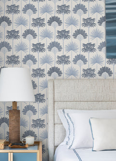 Kentia Peel and Stick Wallpaper in a room setting