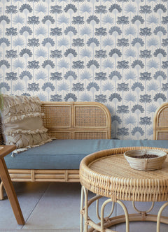 Kentia Peel and Stick Wallpaper in a room setting