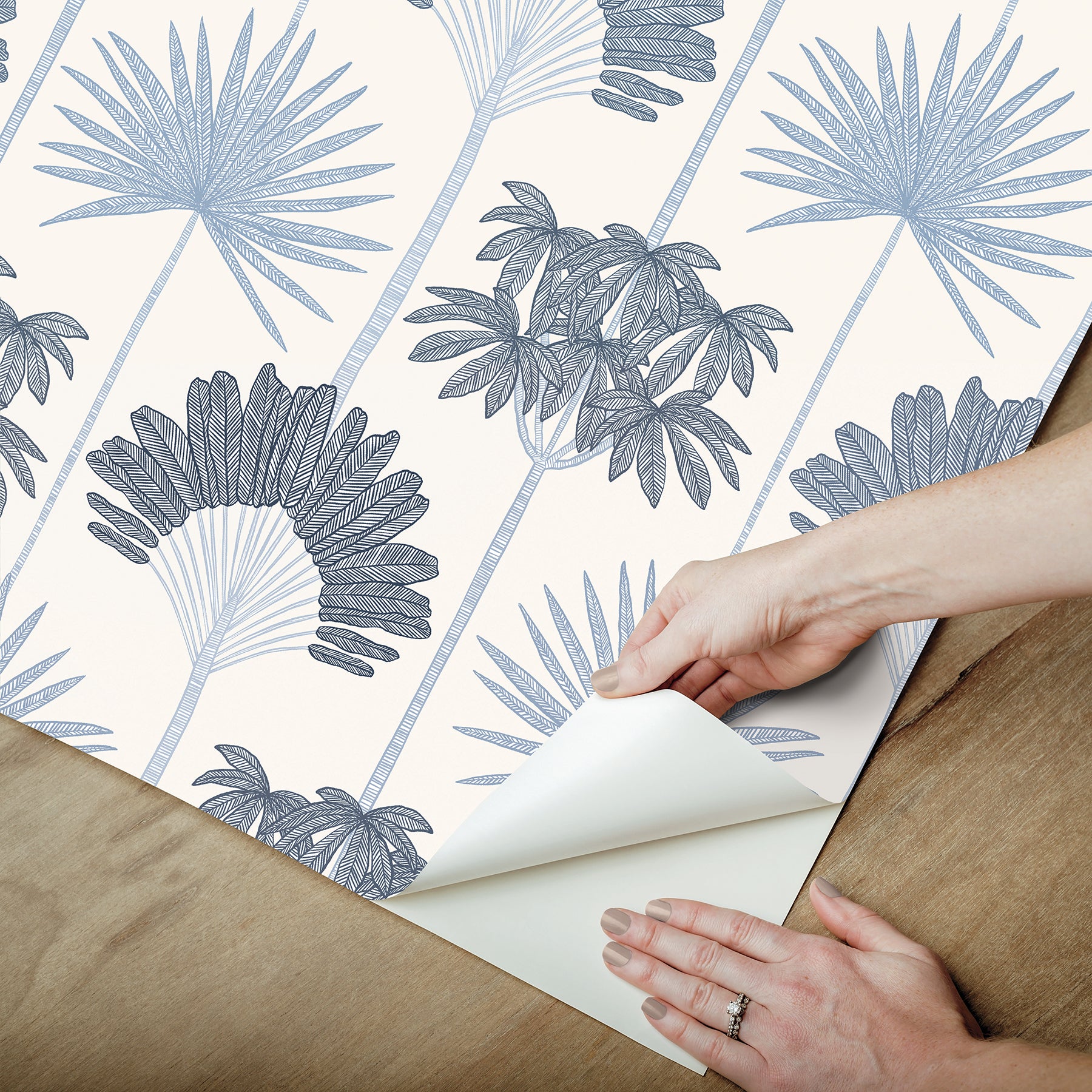Kentia Peel and Stick Wallpaper - how to peel