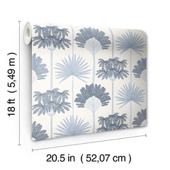 Kentia Peel and Stick Wallpaper - dimensions