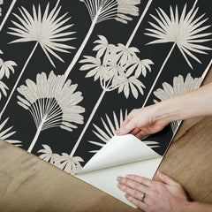 Kentia Peel and Stick Wallpaper - how to peel