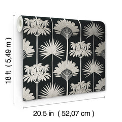 Kentia Peel and Stick Wallpaper - dimensions