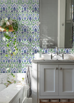 Isle P&S Wallpaper in a room setting