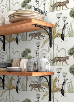Laos Peel and Stick Wallpaper in a room setting