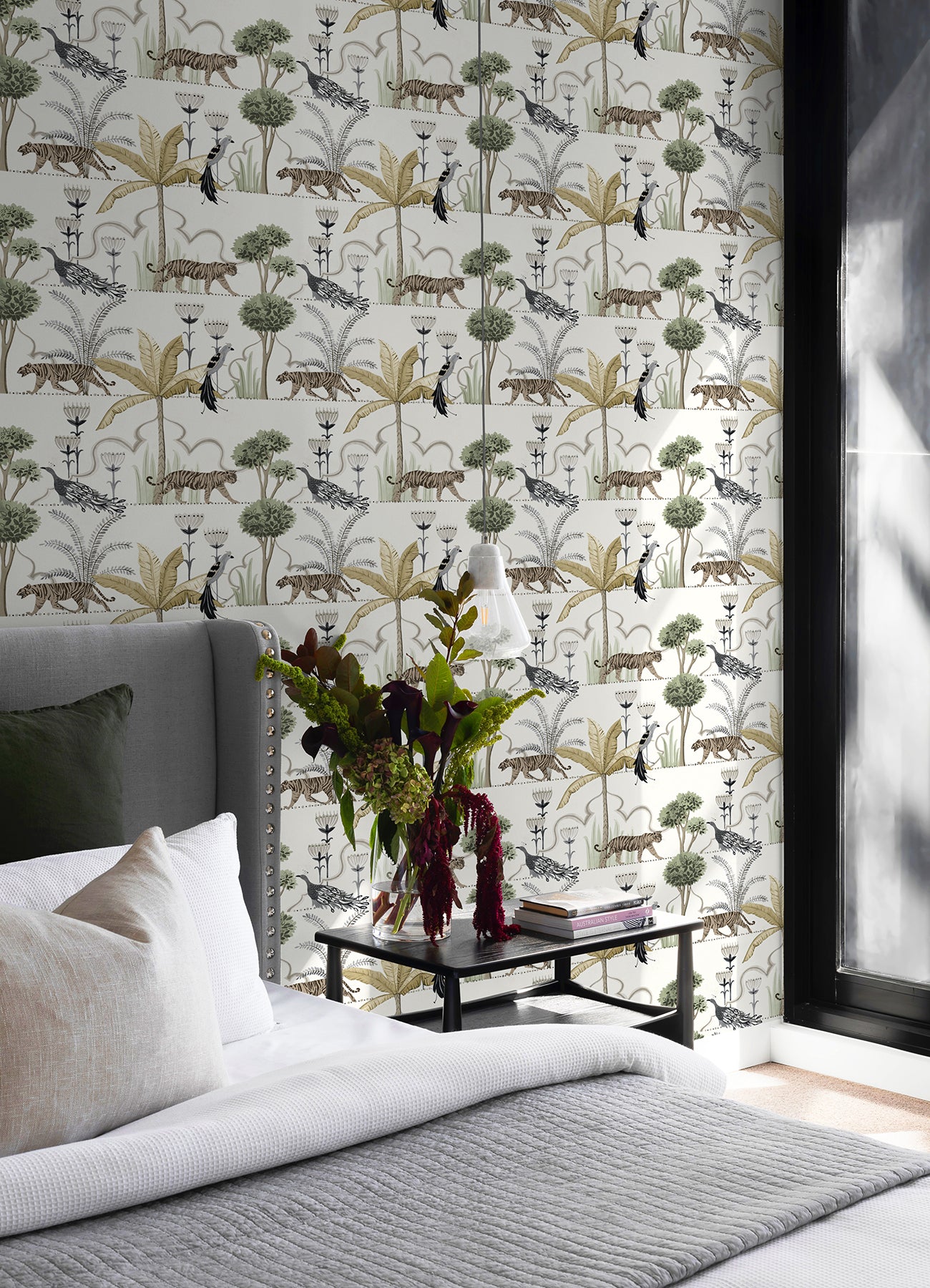 Laos Peel and Stick Wallpaper in a room setting