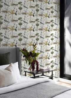 Laos Peel and Stick Wallpaper in a room setting