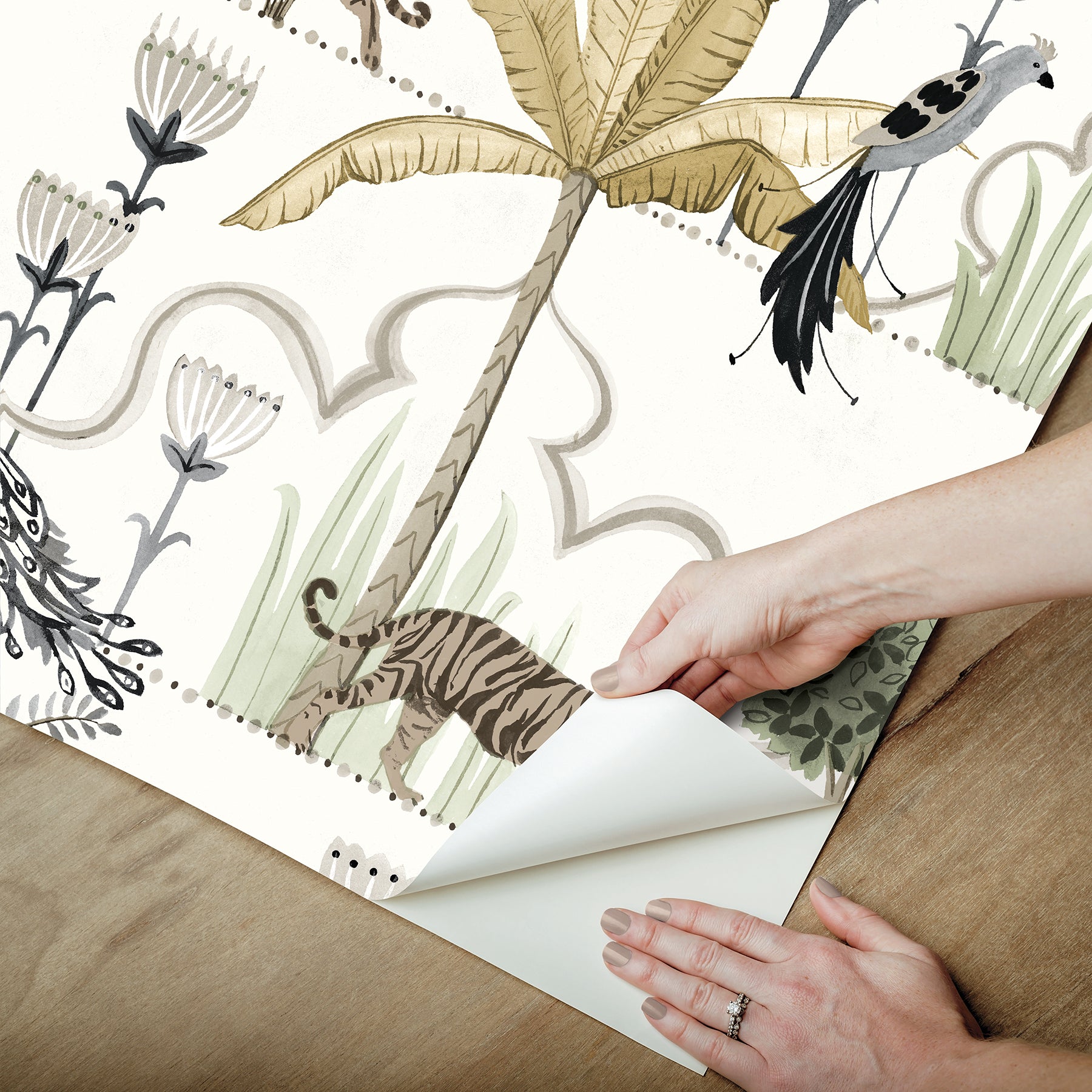 Laos Peel and Stick Wallpaper - how to peel