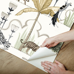 Laos Peel and Stick Wallpaper - how to peel