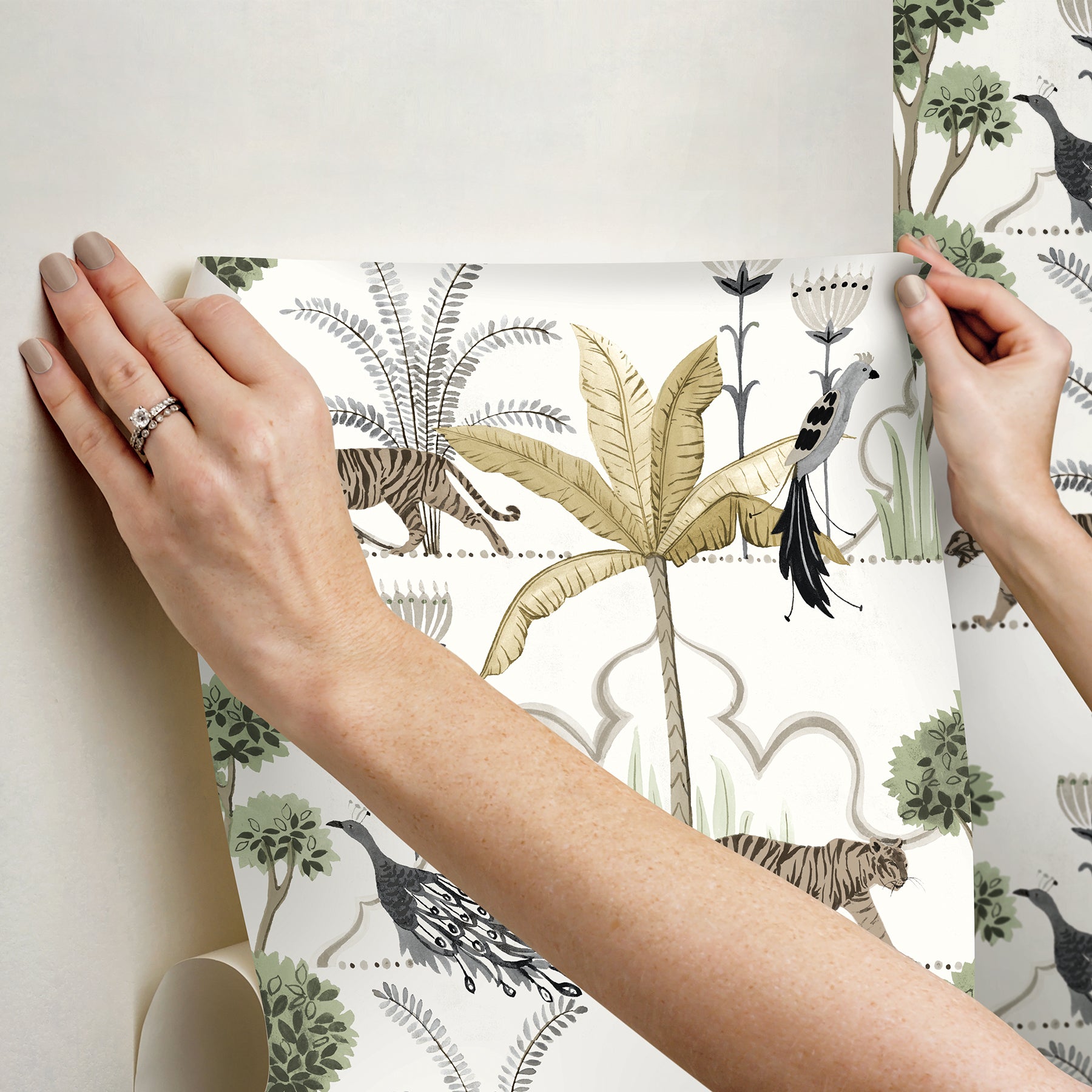 Laos Peel and Stick Wallpaper - how to stick