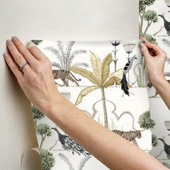 Laos Peel and Stick Wallpaper - how to stick