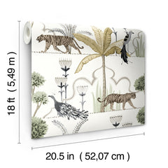 Laos Peel and Stick Wallpaper - dimensions
