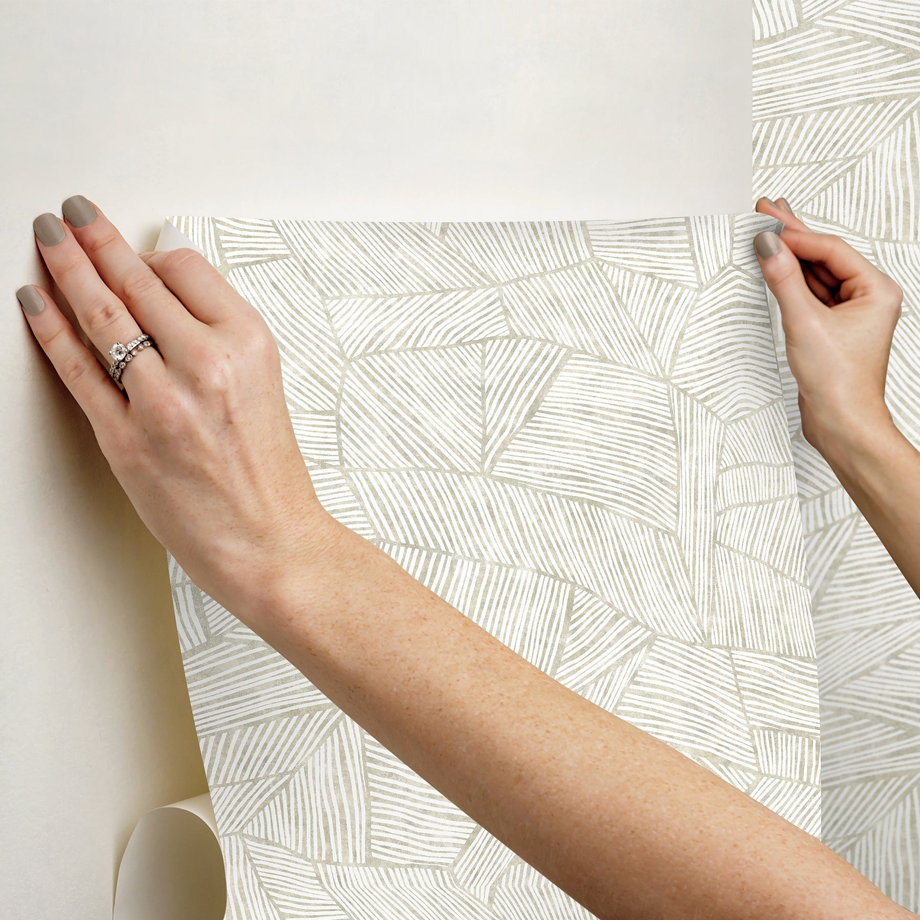 Zen Garden Peel and Stick Wallpaper - how to stick