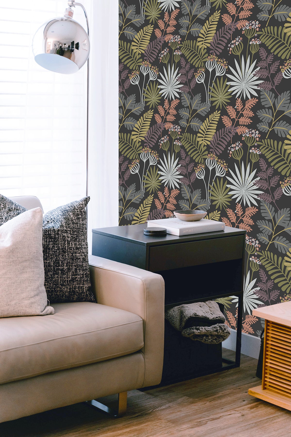 Marajo Peel and Stick Wallpaper in a room setting