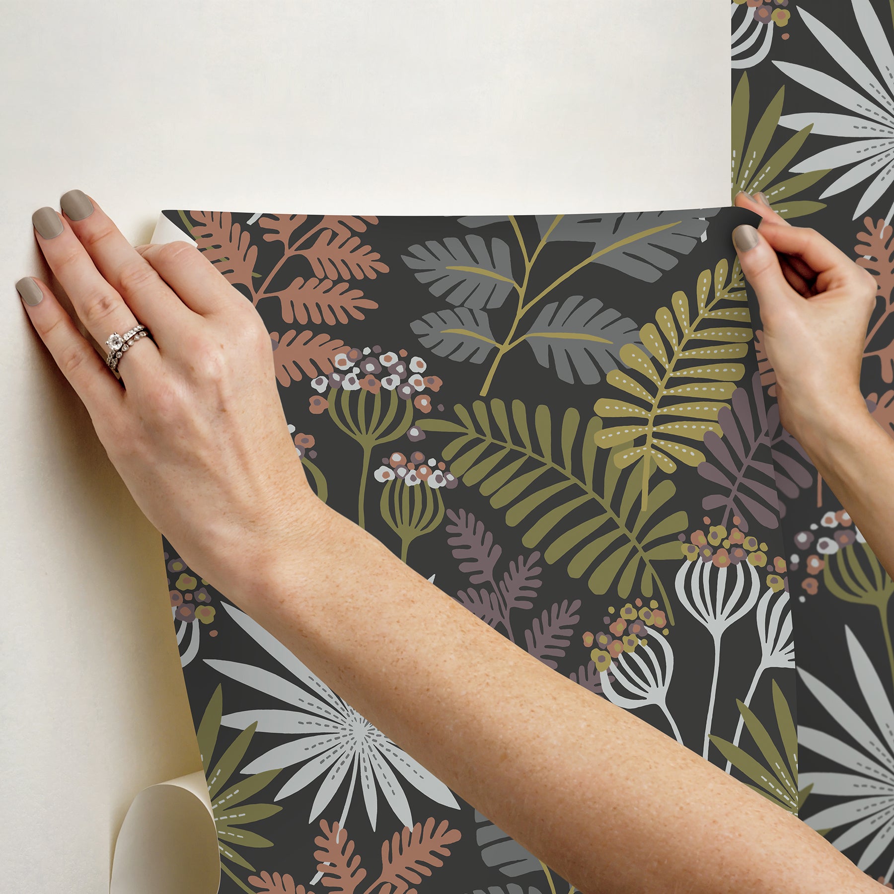 Marajo Peel and Stick Wallpaper - how to stick