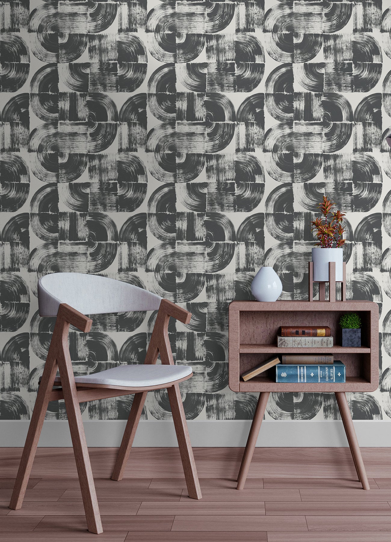 Elias Peel and Stick Wallpaper in a room setting