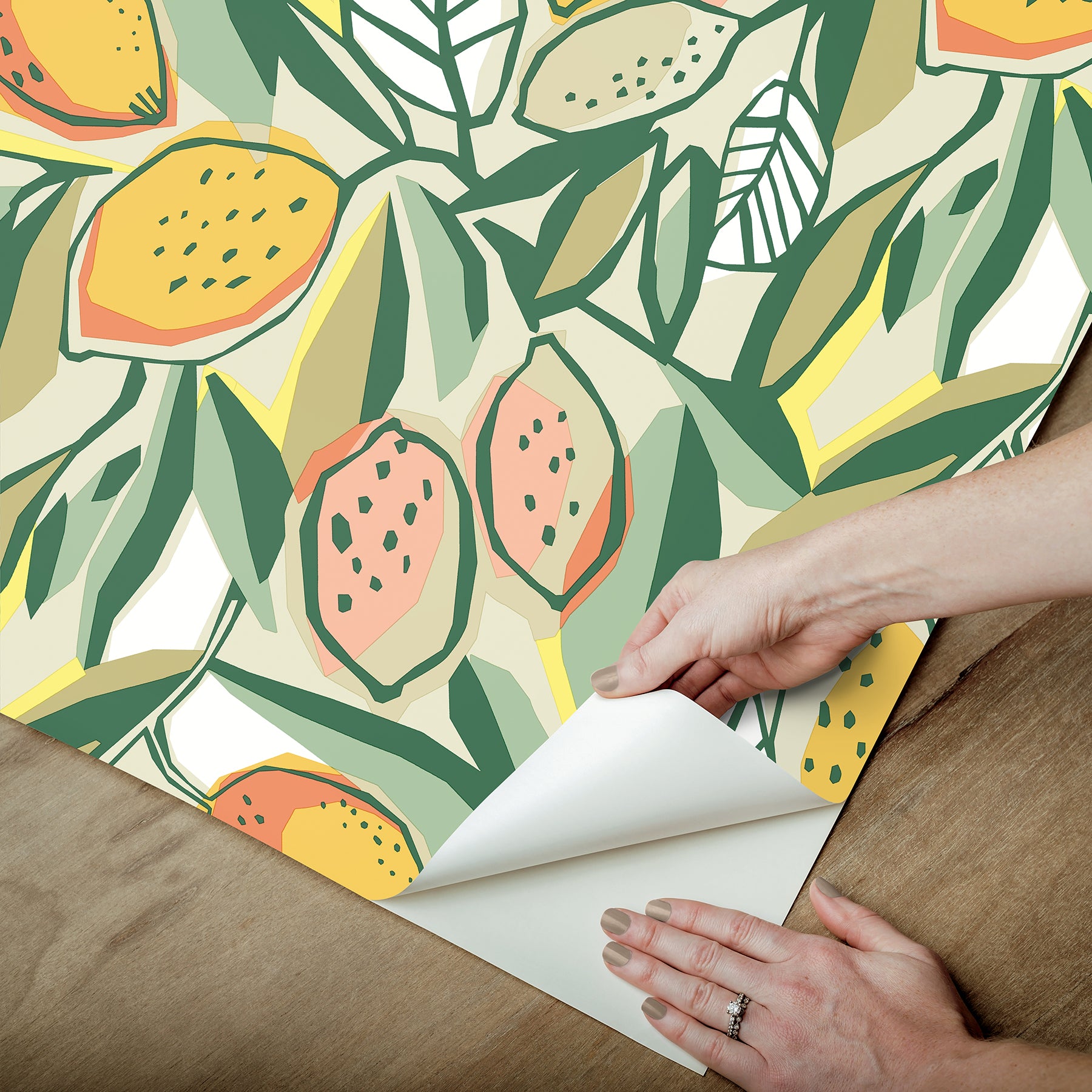 Main Squeeze Peel and Stick Wallpaper - how to peel