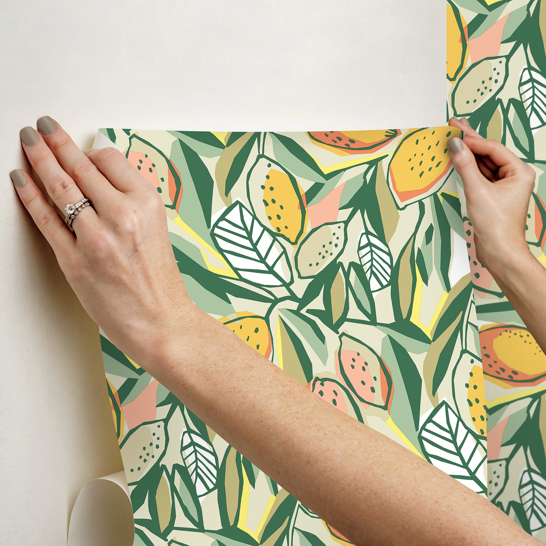 Main Squeeze Peel and Stick Wallpaper - how to stick