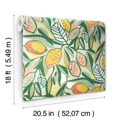 Main Squeeze Peel and Stick Wallpaper - dimensions