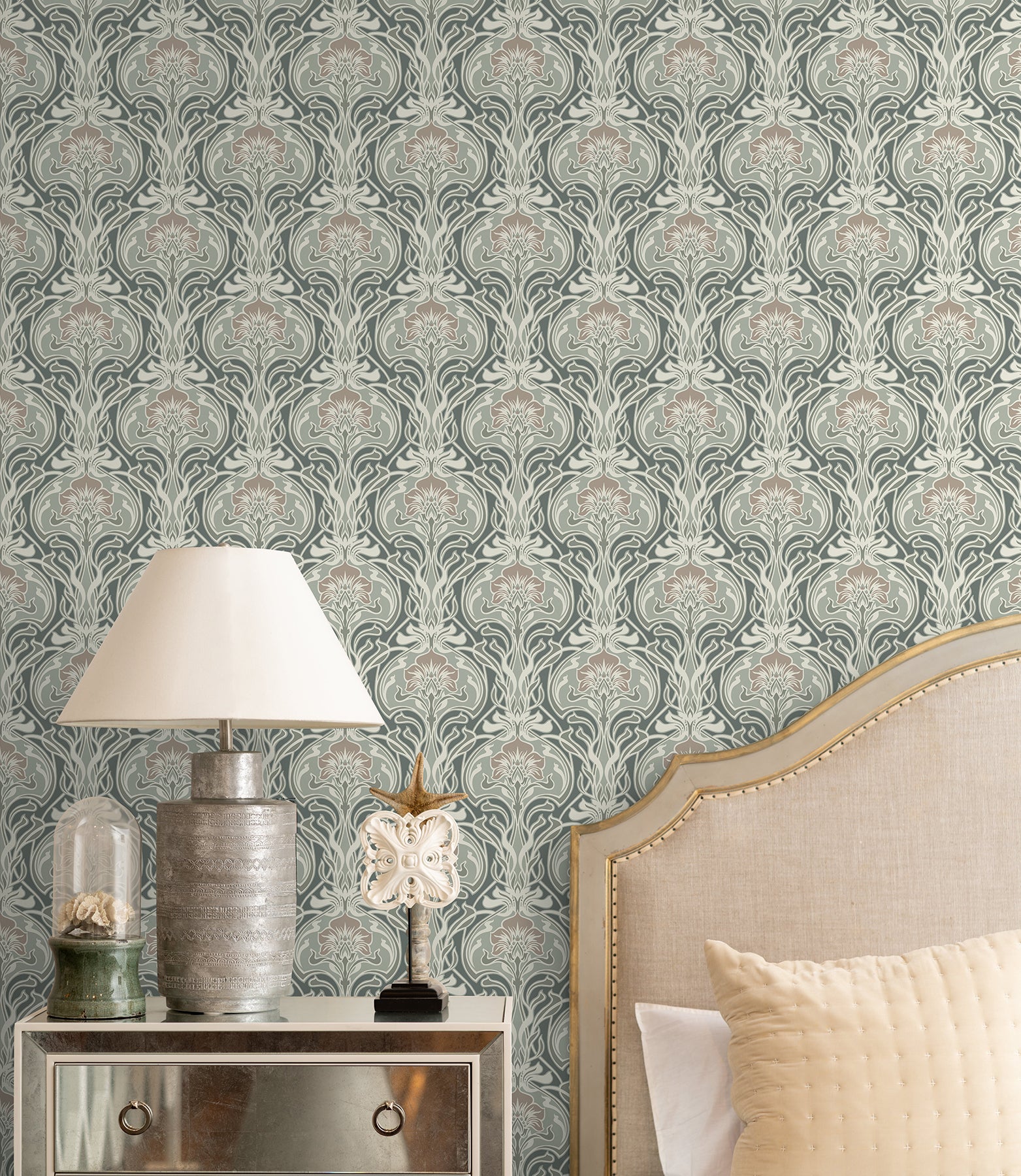 Fallon Peel and Stick Wallpaper in a room setting