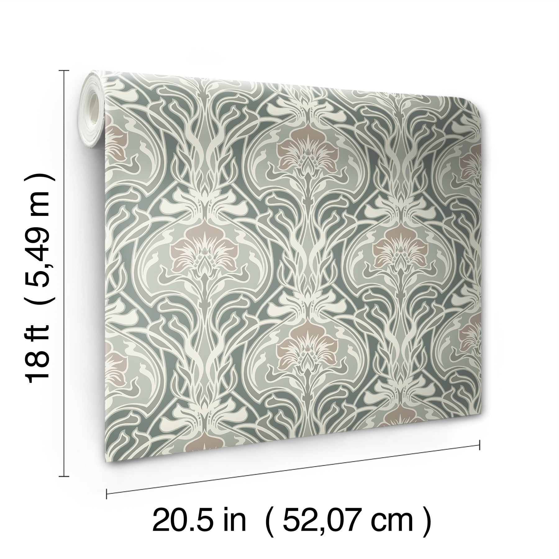 Fallon Peel and Stick Wallpaper - dimensions