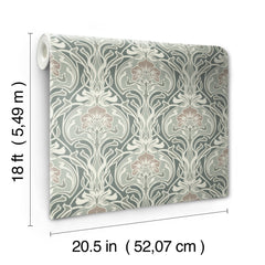 Fallon Peel and Stick Wallpaper - dimensions