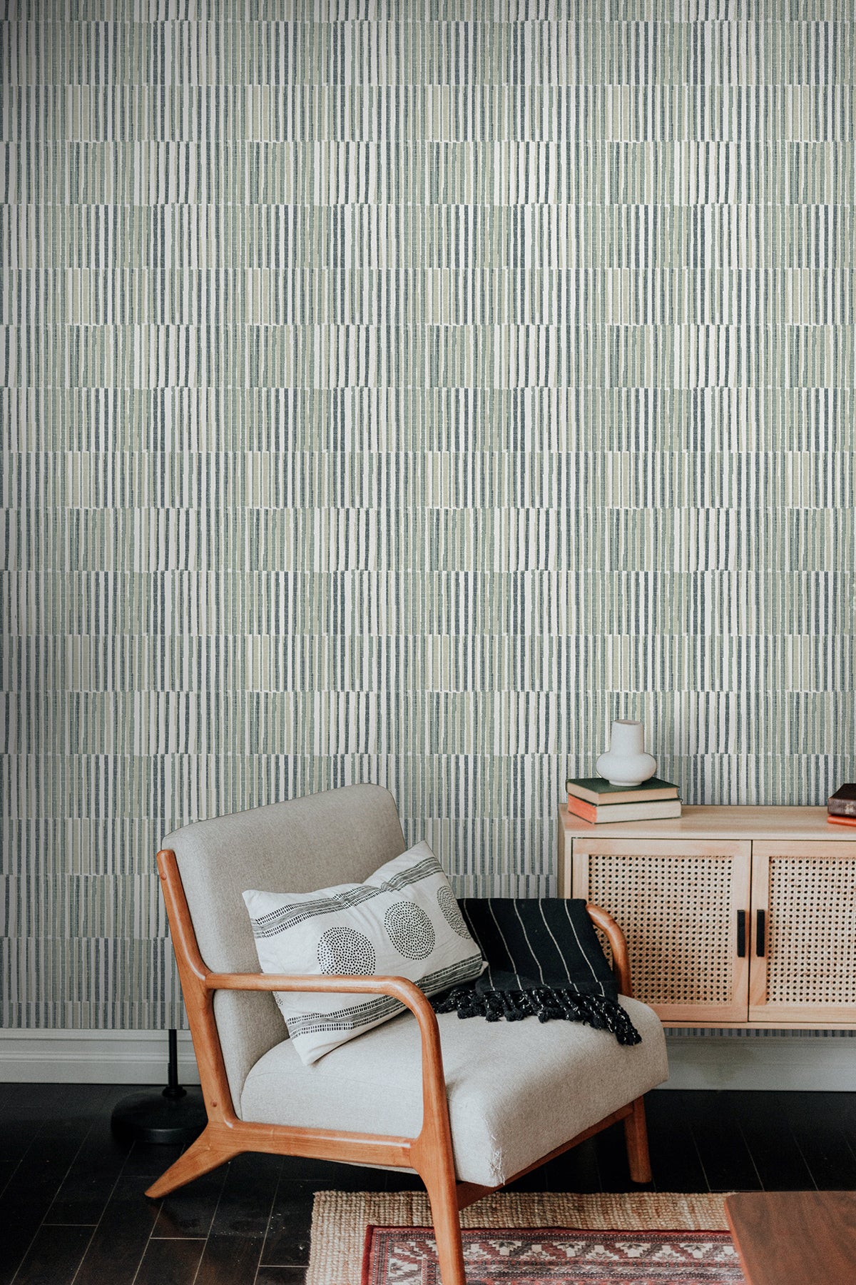 Kingston Peel and Stick Wallpaper in a room setting