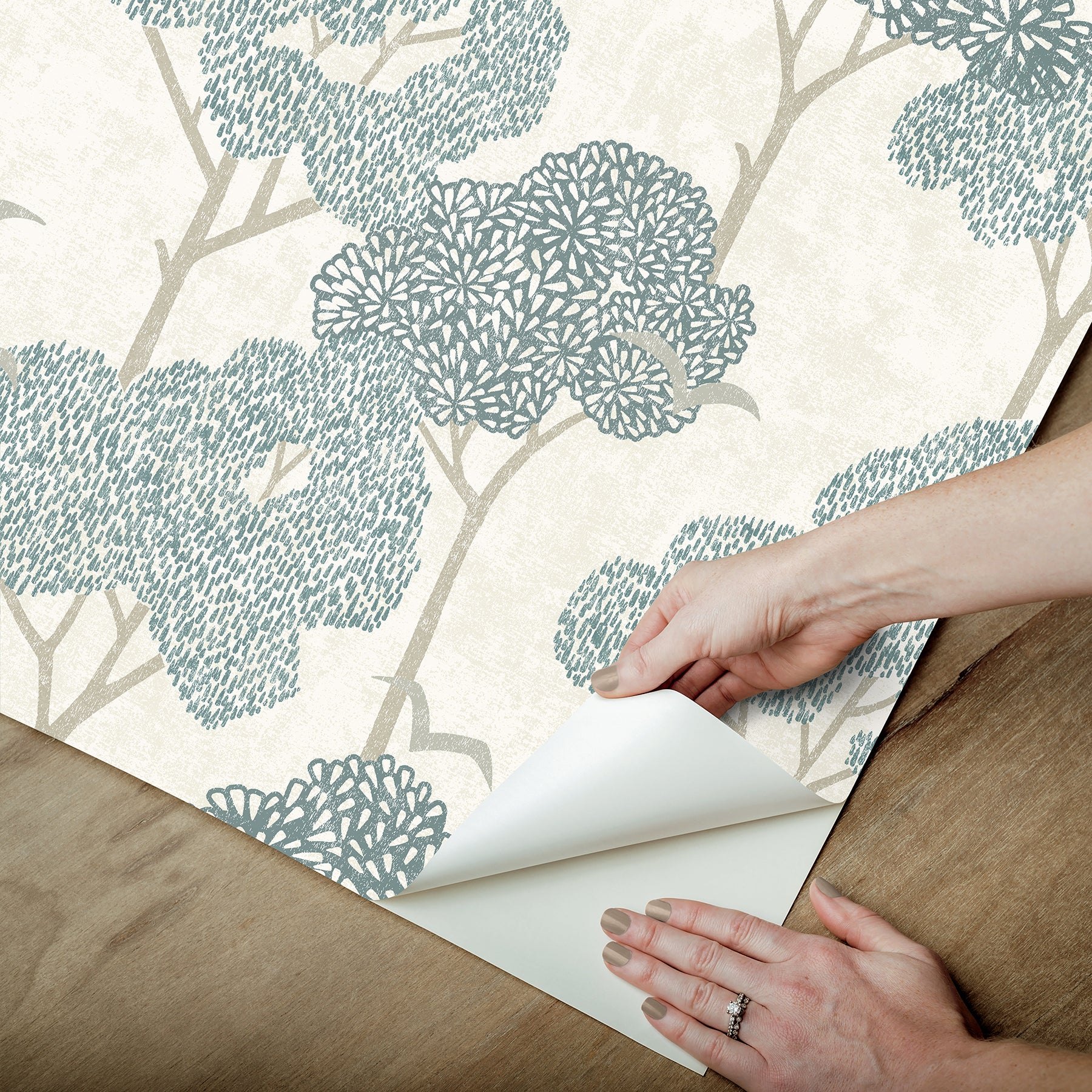 Millie Peel and Stick Wallpaper - how to peel