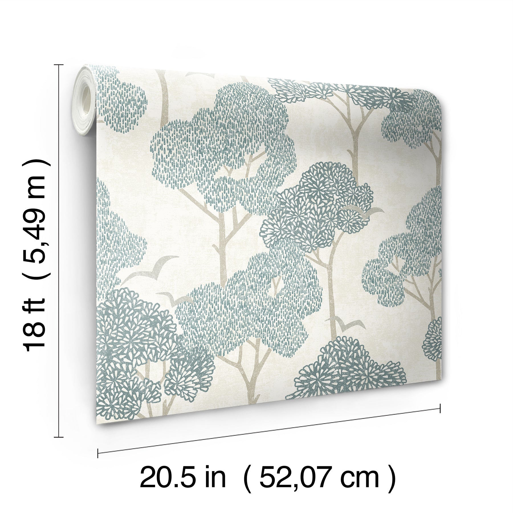 Millie Peel and Stick Wallpaper - dimensions