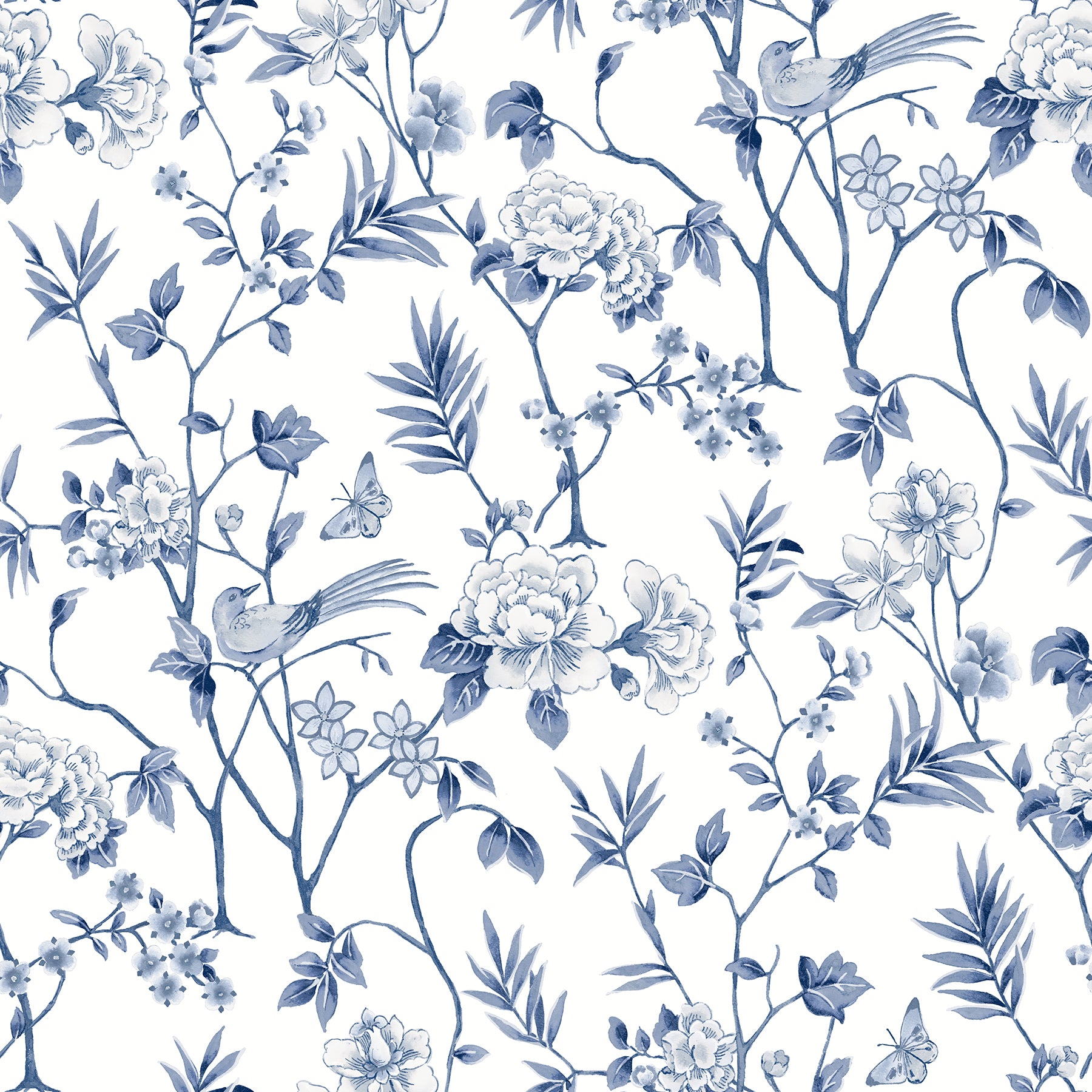 Chinoiserie Garden Peel and Stick Wallpaper by WallPops