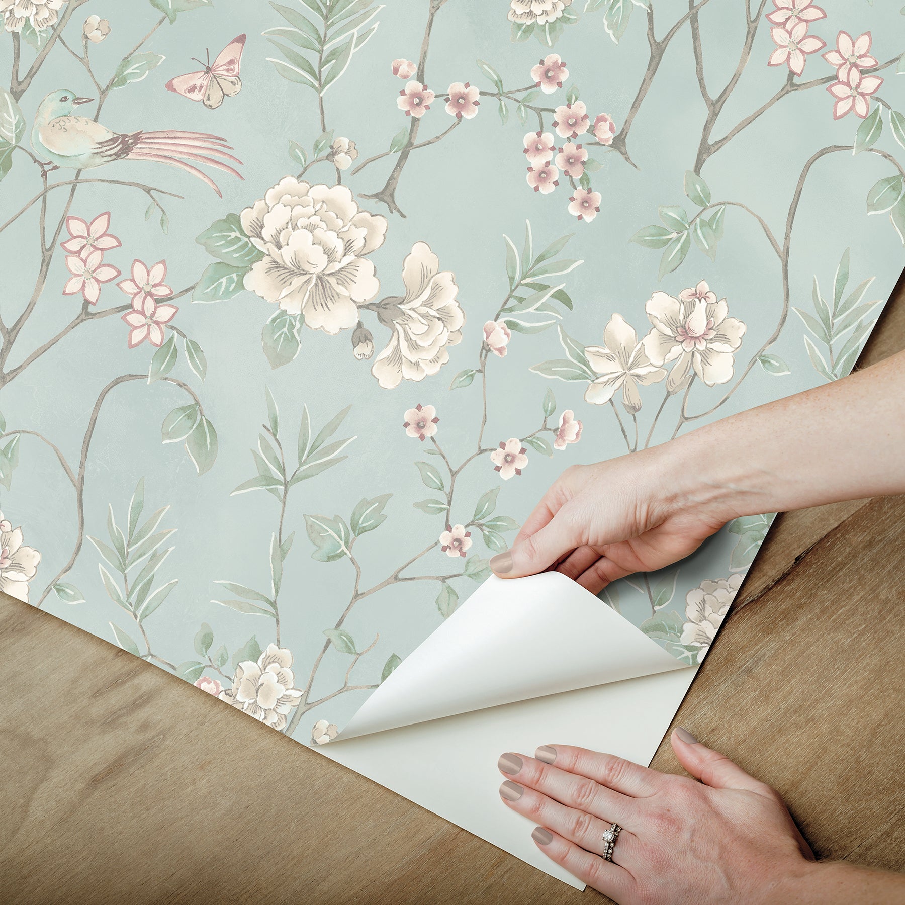 Chinoiserie Garden P&S Wallpaper - how to peel