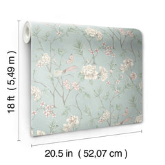 Chinoiserie Garden P&S Wallpaper - dimensions
