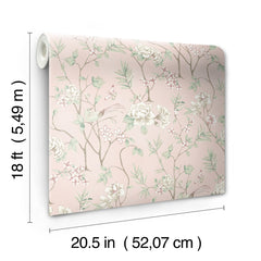 Chinoiserie Garden P&S Wallpaper - dimensions