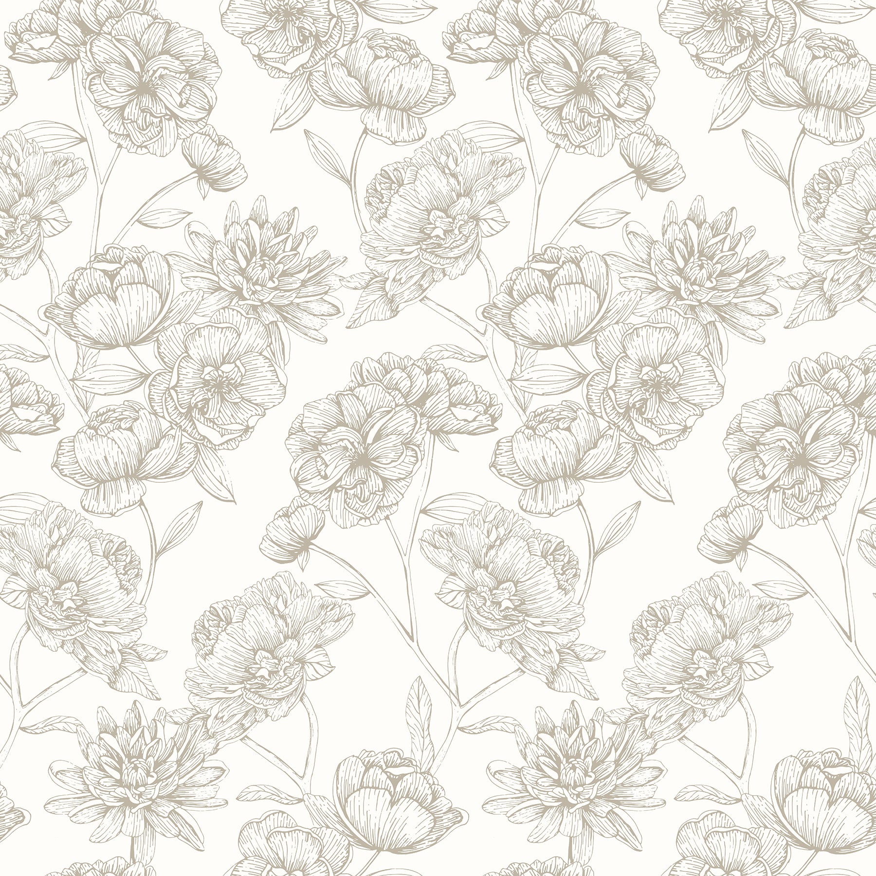 Gilded Floral Peel and Stick Wallpaper by WallPops